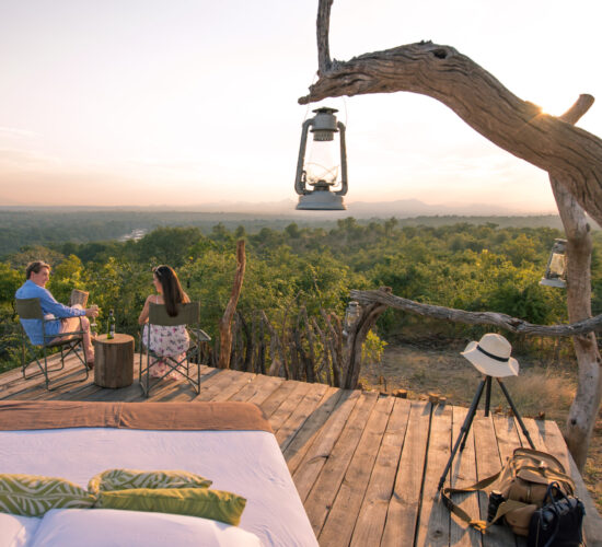 Star Bed at Mkulumadzi Lodge in Majete Wildlife Reserve