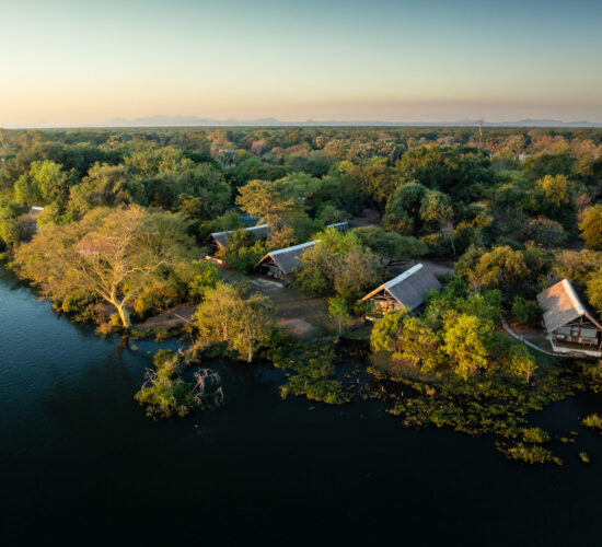 Mvuu Lodge Aerial View, Liwonde