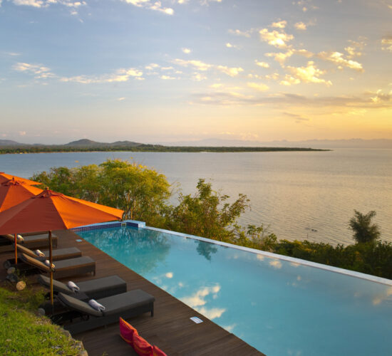 Pumulani pool, with Lake Malawi views